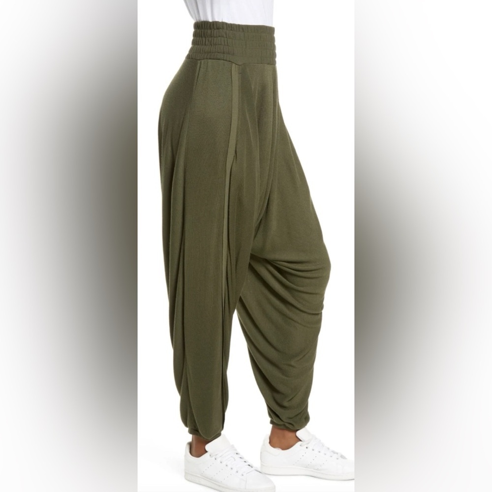 Free People FP Movement Windy Meadow Harem Pants – Cargo Khaki – Size Small